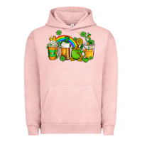 Pigment Salmon st patricks coffee Urban Hoodie - AdoDesignShop