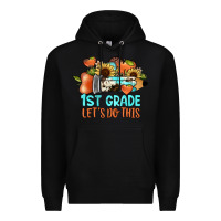 Black 1 st grade let's do this Premium Hoodie - JahusDesignShop