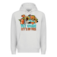 Dove Grey 1 st grade let's do this Premium Hoodie - JahusDesignShop