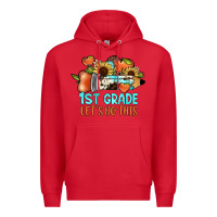 Red 1 st grade let's do this Premium Hoodie - JahusDesignShop