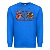 True Royal peace love america billie wilder Premium Sweatshirt - texasbilliewilder