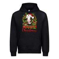Black Mooey christmas Urban Hoodie - Artiststas