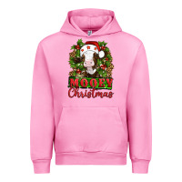 Fuchsia Pink Mooey christmas Urban Hoodie - Artiststas