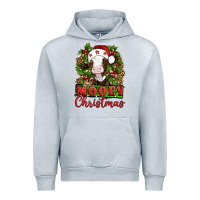 Heather Grey Mooey christmas Urban Hoodie - Artiststas