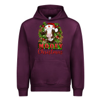 Mauve Wine Mooey christmas Urban Hoodie - Artiststas