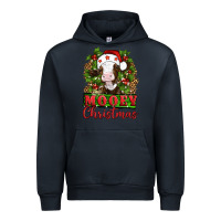 Navy Mooey christmas Urban Hoodie - Artiststas