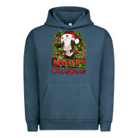 Pigment Midnight Navy Mooey christmas Urban Hoodie - Artiststas
