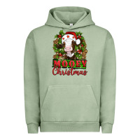 Pigment Oil Green Mooey christmas Urban Hoodie - Artiststas