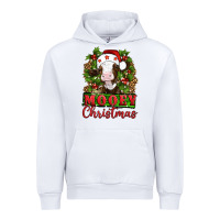 White Mooey christmas Urban Hoodie - Artiststas