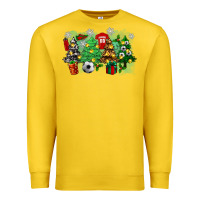 Lemon christmas trees with soccer Premium Sweatshirt - Zillion Design Studio