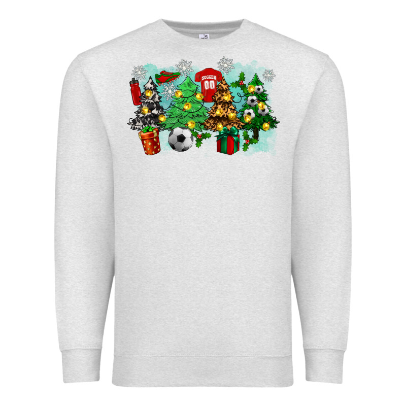 Christmas Trees With Soccer Premium Sweatshirt by Zillion Design Studio | Teevron
