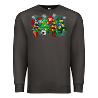 Smoke christmas trees with soccer Premium Sweatshirt - Zillion Design Studio