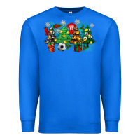 True Royal christmas trees with soccer Premium Sweatshirt - Zillion Design Studio