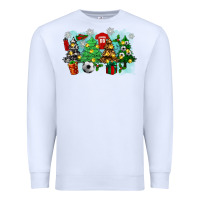 White christmas trees with soccer Premium Sweatshirt - Zillion Design Studio