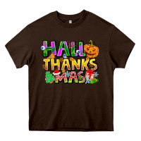 Chocolate Brown holiday fusion art Heavy Core Tee - CowhideDigitalArt