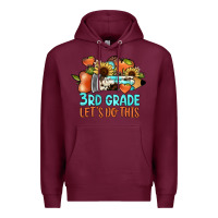 Burgundy 3rd grade let's do this Premium Hoodie - JahusDesignShop