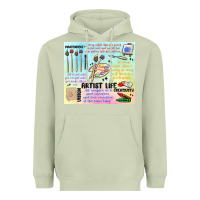 Matcha artist life Heavyweight Hoodie - MaliasSmallBusiness