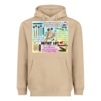 Mushroom artist life Heavyweight Hoodie - MaliasSmallBusiness