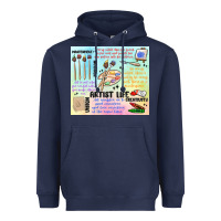 Navy artist life Heavyweight Hoodie - MaliasSmallBusiness