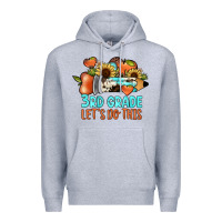 Heather Grey 3rd grade let's do this Premium Hoodie - JahusDesignShop