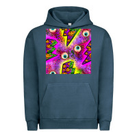 Pigment Midnight Navy halloween thunders seamless pattern Urban Hoodie - BundleAndBundleShop