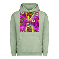 Pigment Oil Green halloween thunders seamless pattern Urban Hoodie - BundleAndBundleShop