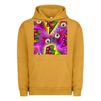 Pigment Peanut Butter halloween thunders seamless pattern Urban Hoodie - BundleAndBundleShop