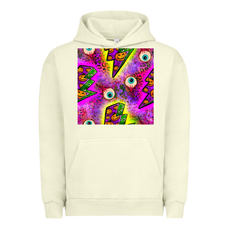 Halloween Thunders Seamless Pattern Urban Hoodie by BundleAndBundleShop | Teevron