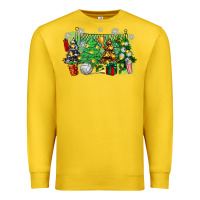 Lemon christmas trees with volleyball Premium Sweatshirt - Zillion Design Studio