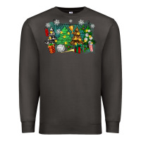 Smoke christmas trees with volleyball Premium Sweatshirt - Zillion Design Studio
