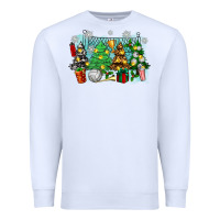 White christmas trees with volleyball Premium Sweatshirt - Zillion Design Studio