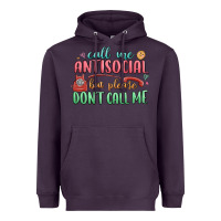 Plum call me antisocial but please dont call me Heavyweight Hoodie - MaliasSmallBusiness