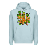 Blue Mist happy st patrick s day shamrock Premium Hoodie - Artiststas