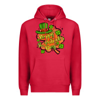 Cardinal happy st patrick s day shamrock Premium Hoodie - Artiststas
