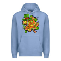 Colony Blue happy st patrick s day shamrock Premium Hoodie - Artiststas