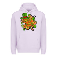 Lilac happy st patrick s day shamrock Premium Hoodie - Artiststas