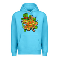 Ocean Blue happy st patrick s day shamrock Premium Hoodie - Artiststas