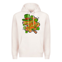 Pale Pink happy st patrick s day shamrock Premium Hoodie - Artiststas