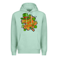 Seafoam happy st patrick s day shamrock Premium Hoodie - Artiststas