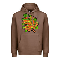 Chestnut happy st patrick s day shamrock Premium Hoodie - Artiststas