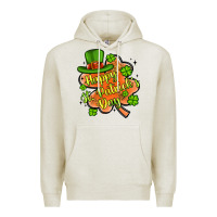 Oatmeal Heather happy st patrick s day shamrock Premium Hoodie - Artiststas