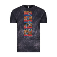 Cloud Black usa flag and cross penwraps Vintage Tee - Artiststas