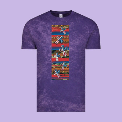 Usa Flag And Cross Penwraps Vintage Tee Designed By Artiststas