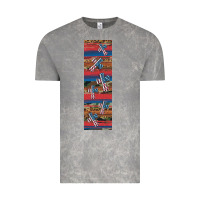 Cloud Rock usa flag and cross penwraps Vintage Tee - Artiststas