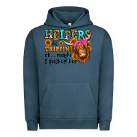 Pigment Midnight Navy heifers be trippin ok maybe i pushed her long hair Urban Hoodie - Jasminsmagicworld