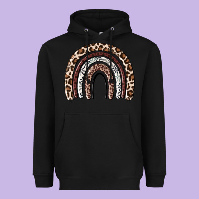 Heavyweight Hoodie Cheetah rainbow