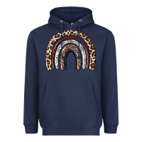 Navy Cheetah rainbow Heavyweight Hoodie - MaliasSmallBusiness