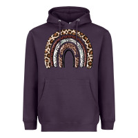 Plum Cheetah rainbow Heavyweight Hoodie - MaliasSmallBusiness