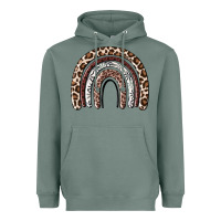 Sage Cheetah rainbow Heavyweight Hoodie - MaliasSmallBusiness