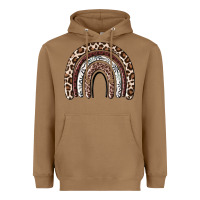 Toasted Coconut Cheetah rainbow Heavyweight Hoodie - MaliasSmallBusiness